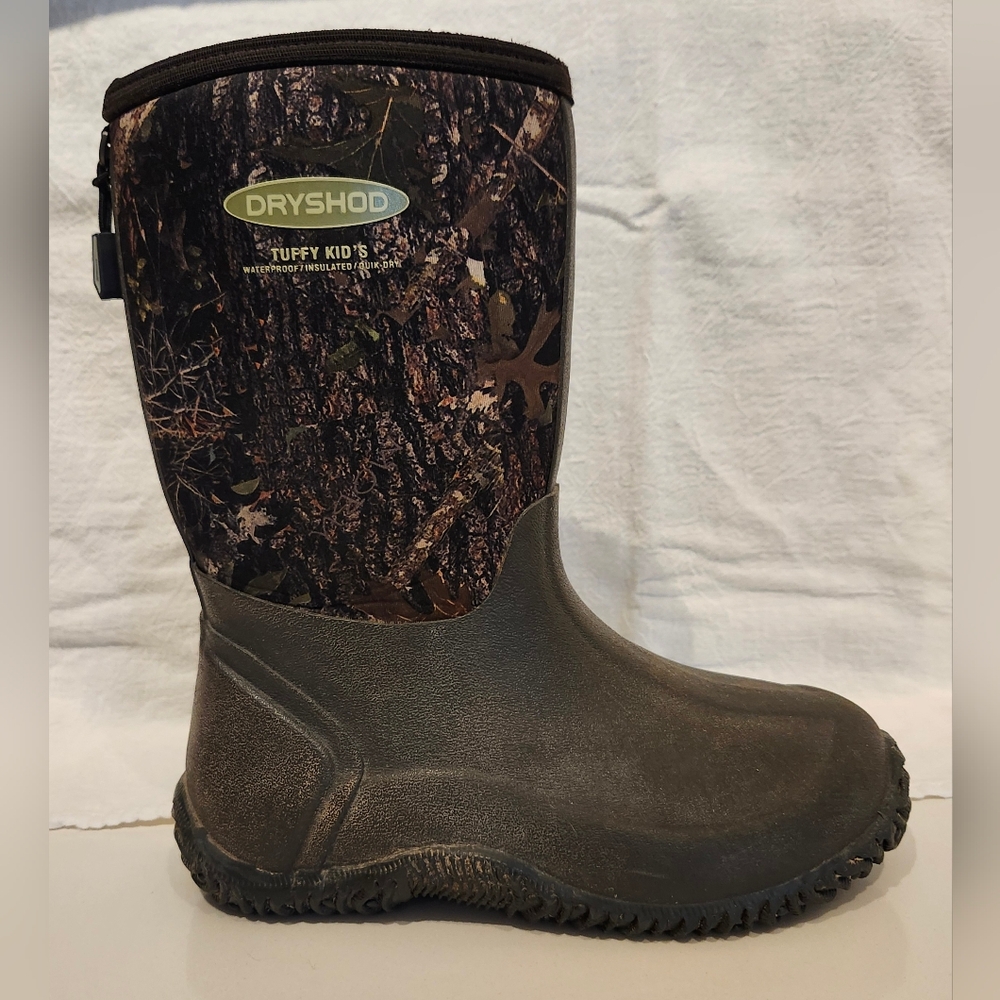 Dryshod Boys' Camo Tuffy Rubber Boots - Soft Toe